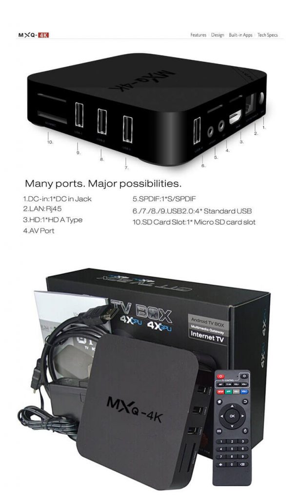 MXQ4K Android 8.1 RK3229/Allwinner H3 VissonTech